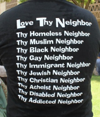 click for this Love Thy Neighbor t-shirt